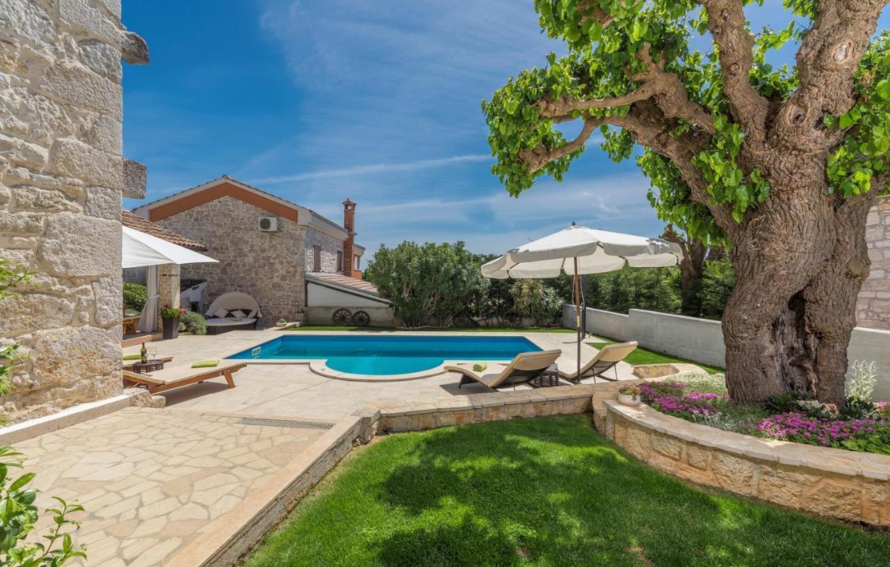 Beautiful Stone House - Villa Parentium With Private Pool Dračevac エクステリア 写真