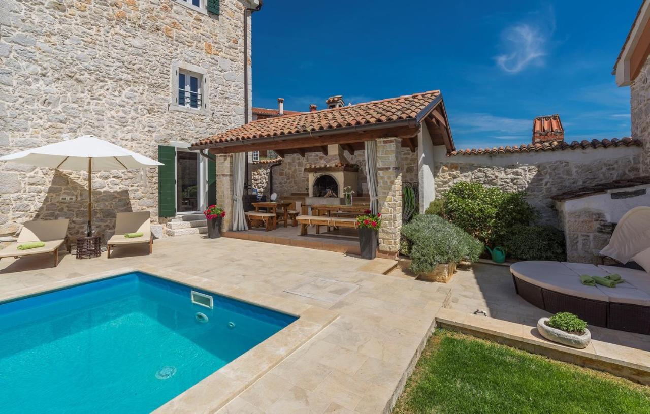 Beautiful Stone House - Villa Parentium With Private Pool Dračevac エクステリア 写真